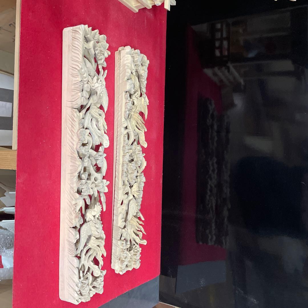 板敷山と松竹梅と鳳凰の欄間