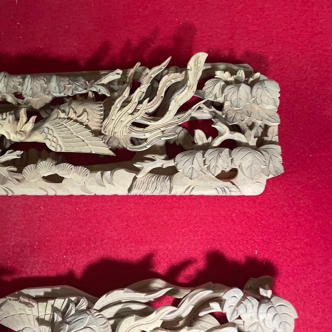 板敷山と松竹梅と鳳凰の欄間