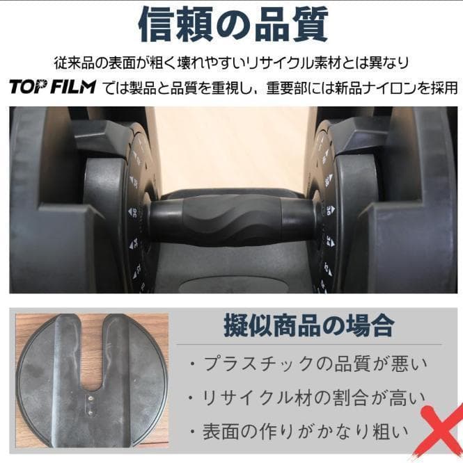 可変式ダンベル 40kg 2個セット　40kg アジャスタブル ダンベルセット