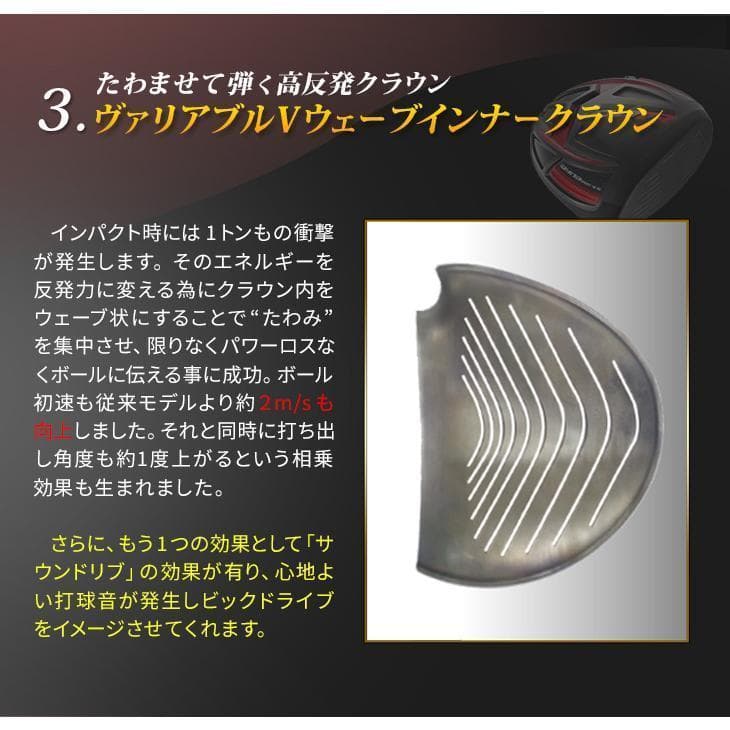 新品 CBR BLACKⅡ SLE適合 低ロフト６度～ プレミア飛匠シャフト仕様