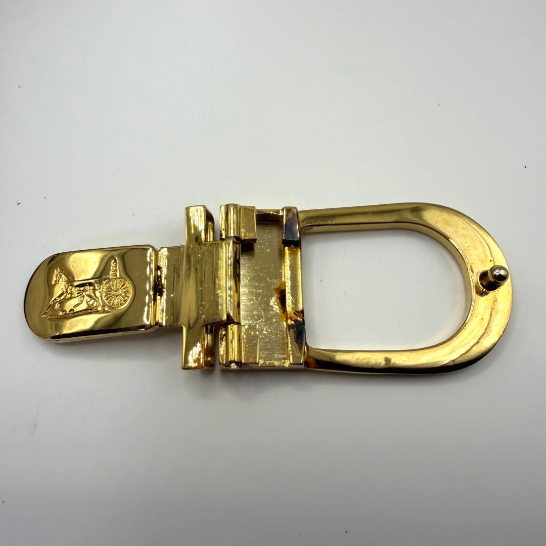 【美品】CELINE セリーヌ ベルト ゴールド金具 ブラウン