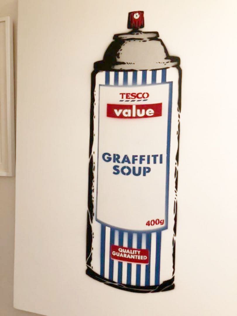 【貴重・特大キャンバス】テスコ　グラフィティスープ　ステンシル