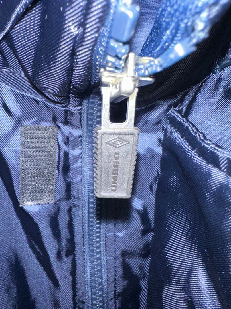 90S UMBRO×デサント　フード付きベンチコート ネイビー