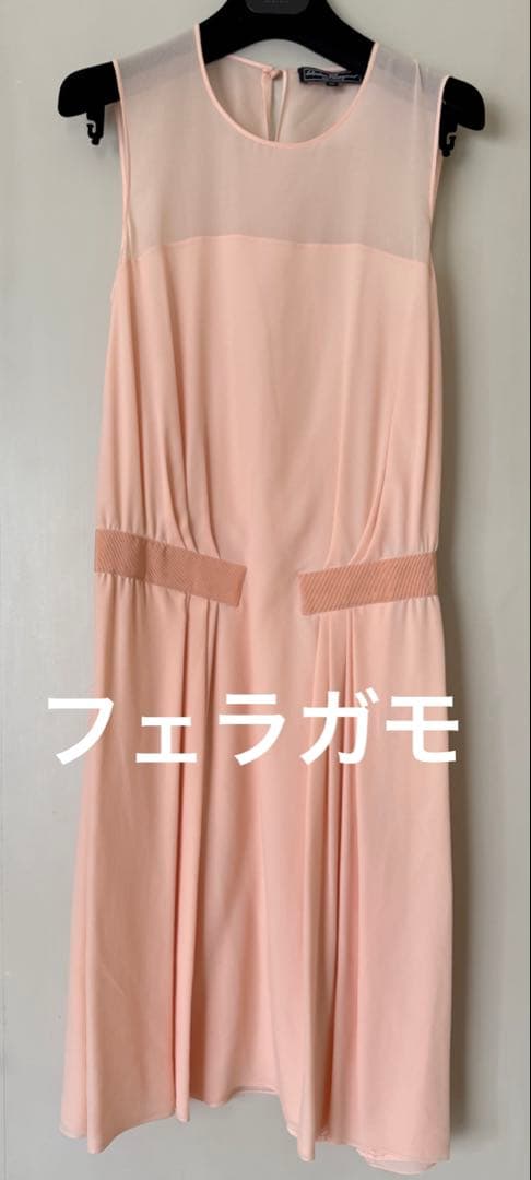 専用　Salvatore Ferragamo シルクドレス　M ピンク