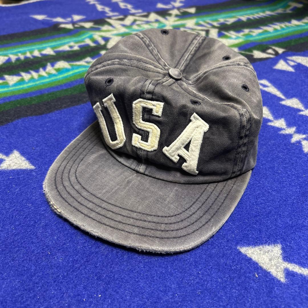 90s POLO SPORT USA刺繍 6パネルキャップ USA製
