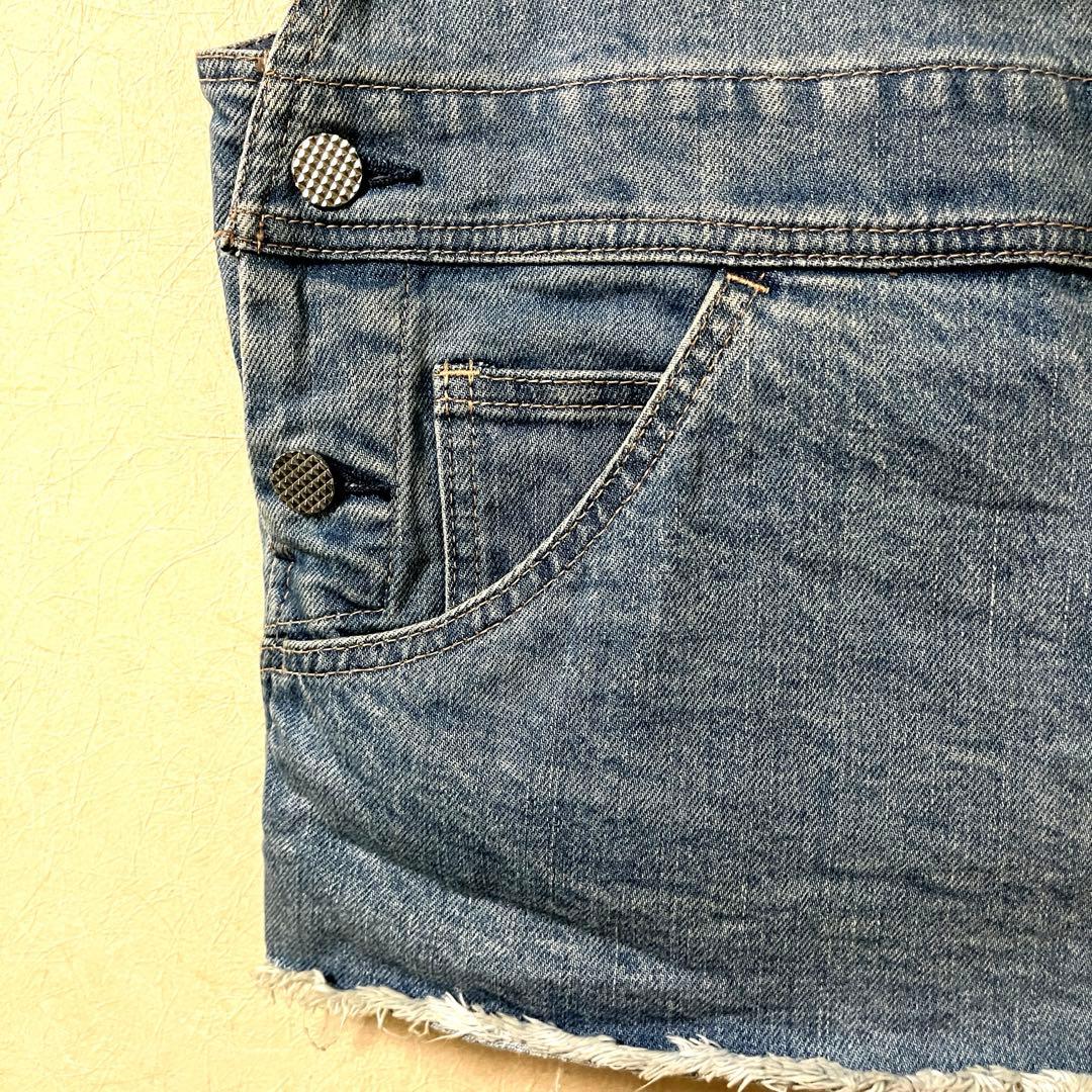 ★希少★PHENOMENON カットオブデニムベスト オーバーオール