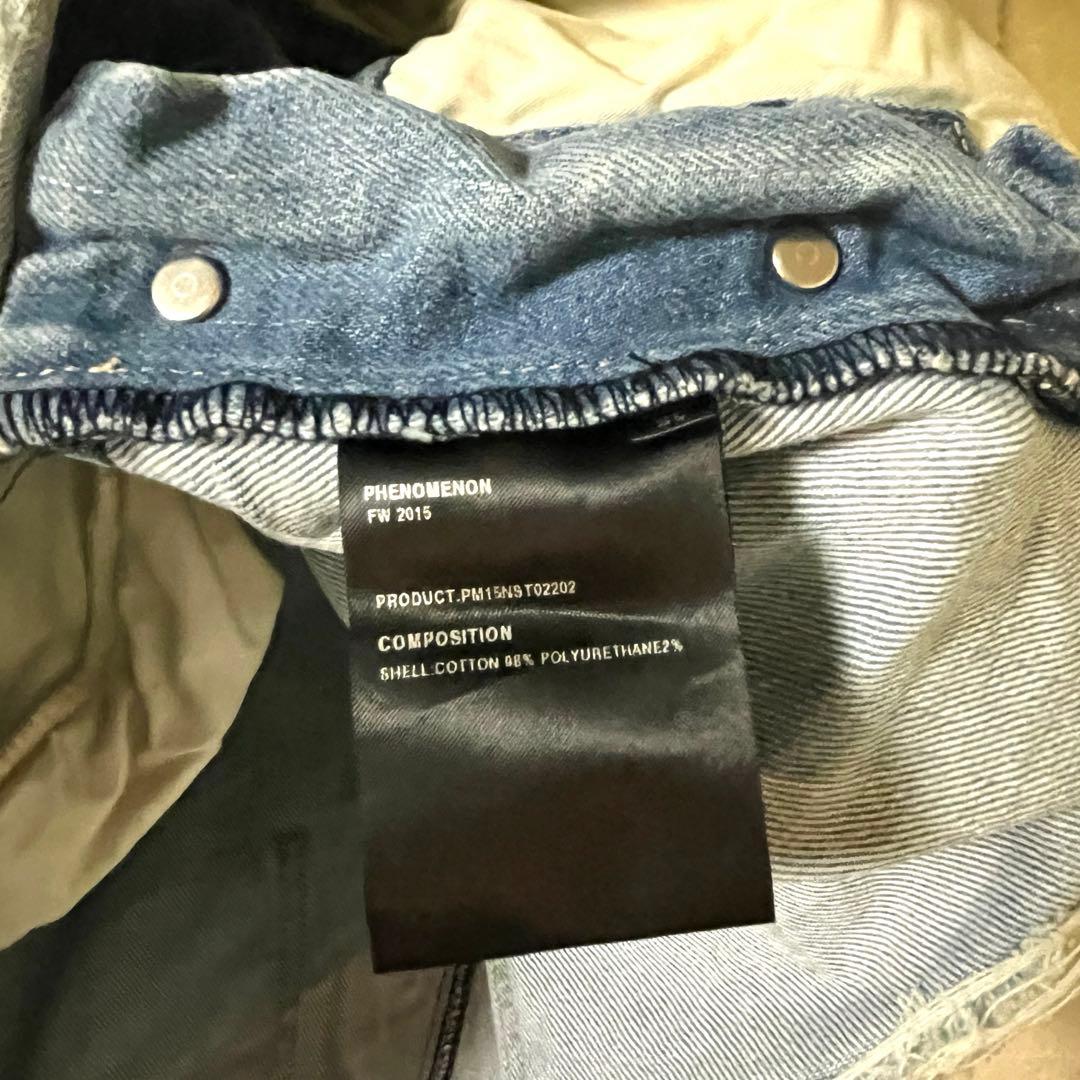 ★希少★PHENOMENON カットオブデニムベスト オーバーオール