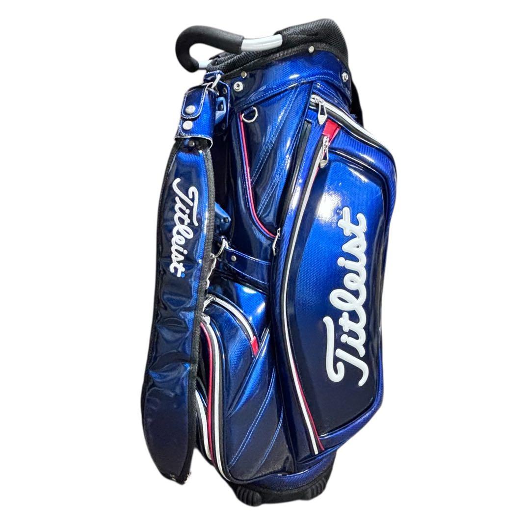 タイトリスト スタンド キャディバッグ 9型 エナメル ブルー