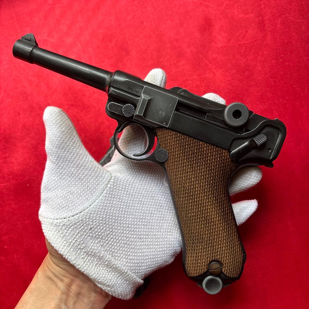 タナカ　ルガーP08HW 木製グリップ　予備マガジン付き