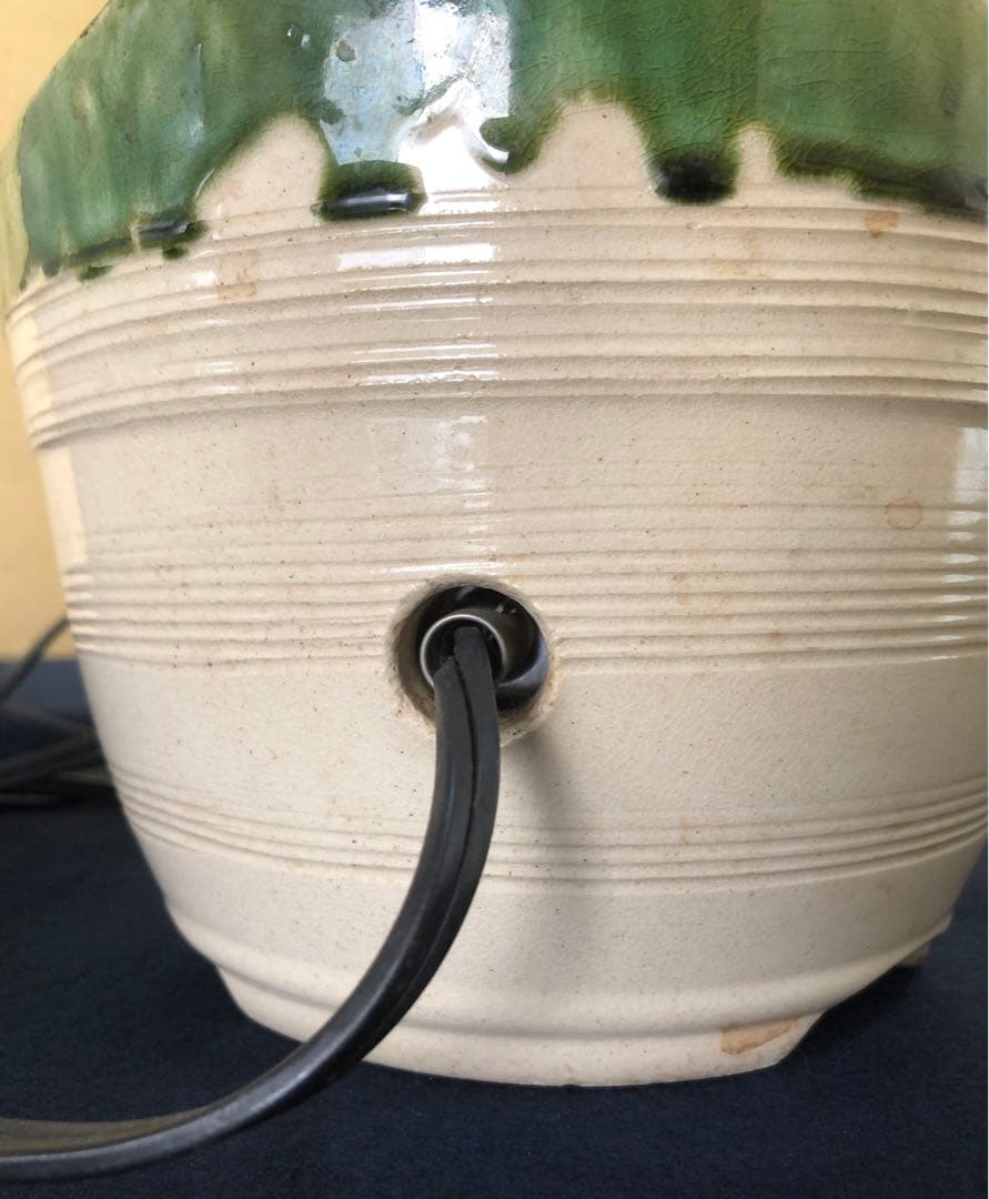 割引❗️《R》野々田式 織部 江戸火鉢 電熱器 煎茶 茶道具　1f