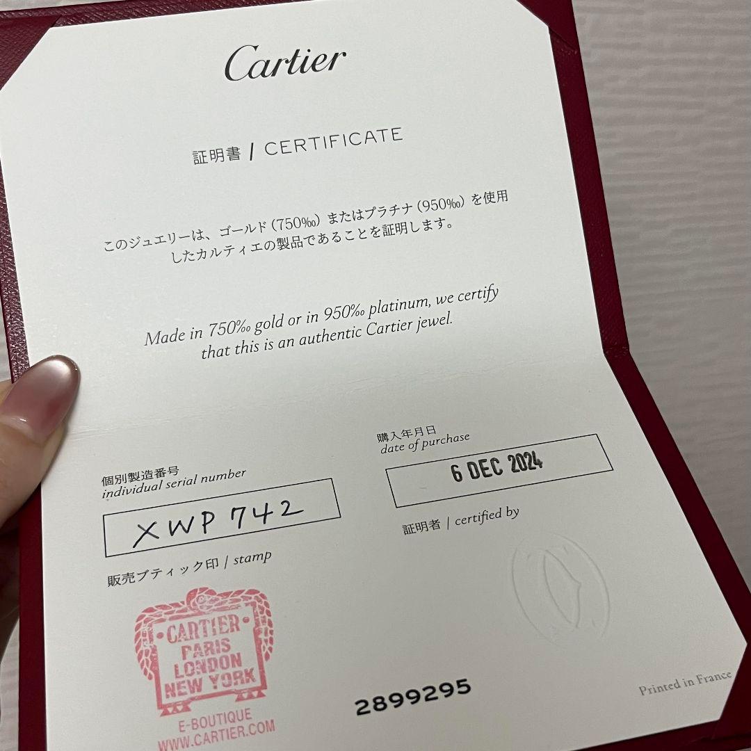 カルティエ ラブシングル ダイヤモンド ホワイトゴールド イヤリング ピアス