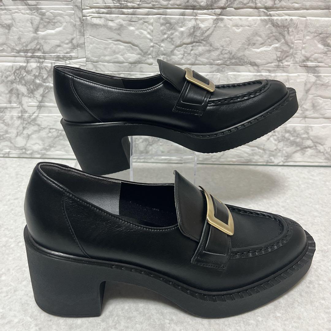 ⭐未使用級・現行品⭐ダイアナ DIANA ヒールアップローファー 黒 24.5