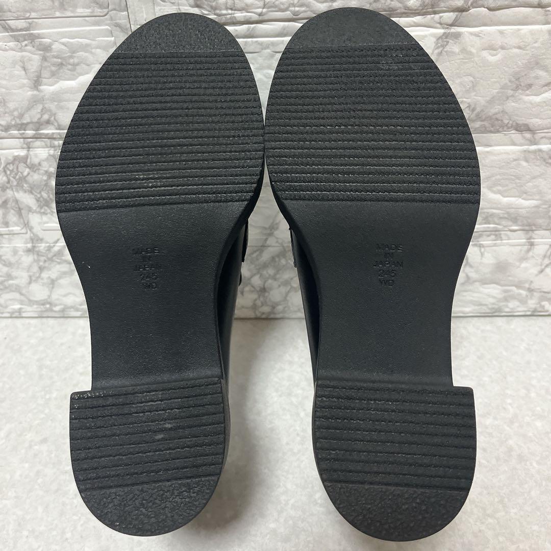 ⭐未使用級・現行品⭐ダイアナ DIANA ヒールアップローファー 黒 24.5