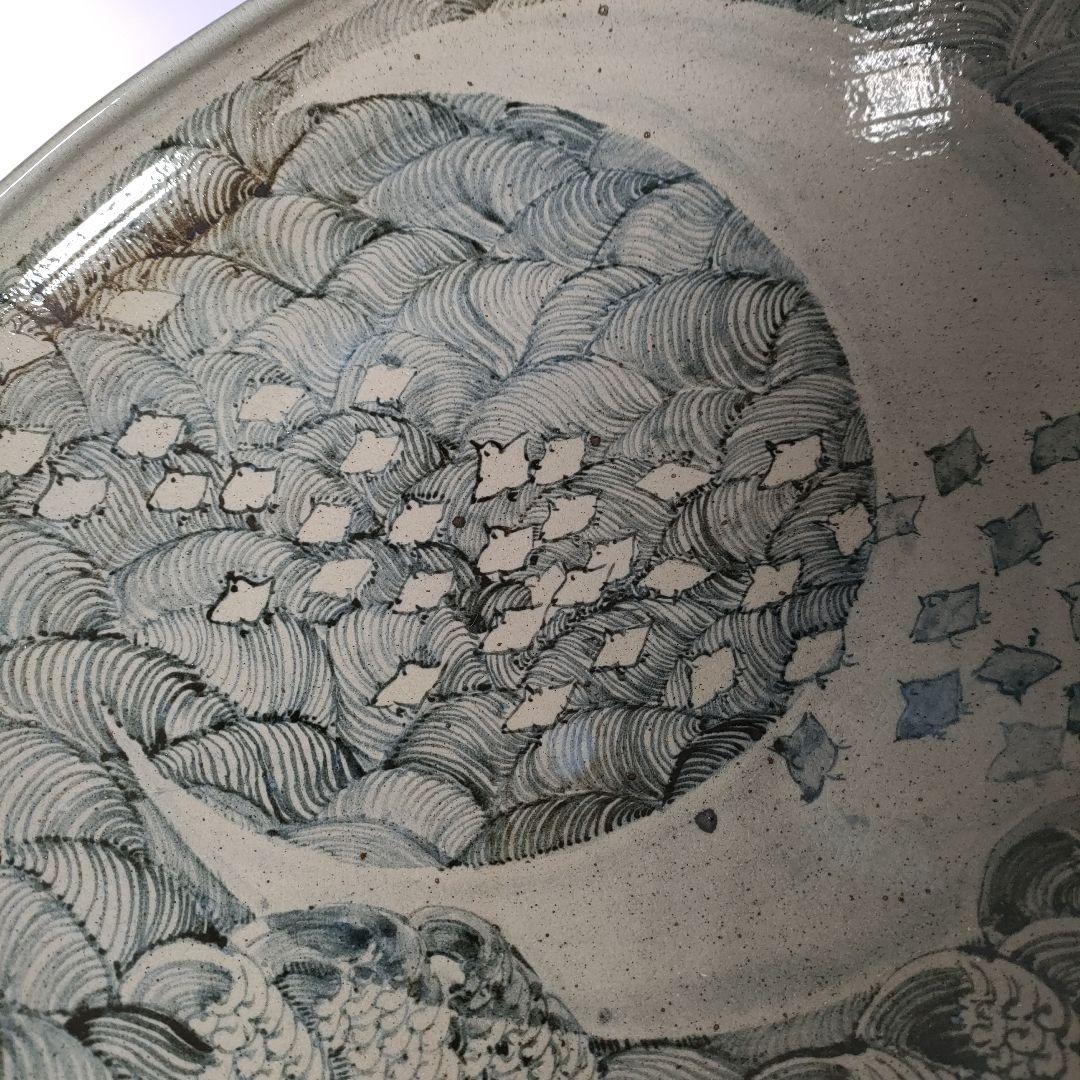 A885-4/九谷焼/九谷孝 造/大鉢/大皿/盛鉢/飾鉢/向付/