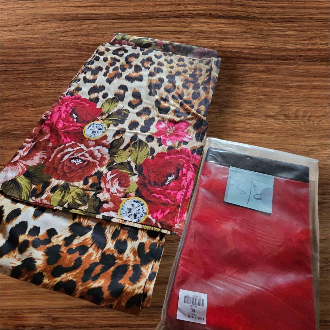 美品★Sugar 浴衣 帯 セット 華やか レオパード 豹柄 花柄 個性的