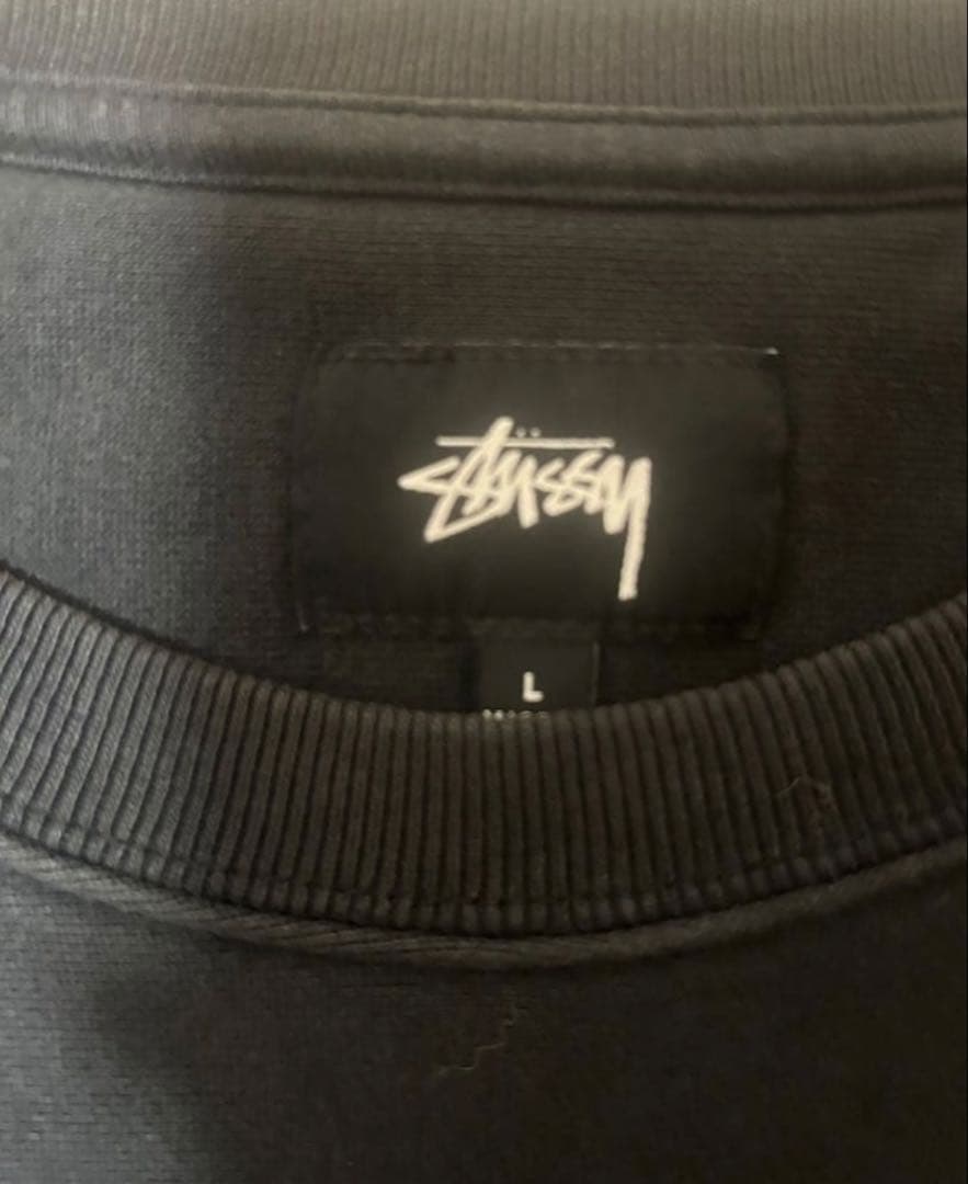 Stussy ブラック スウェット L