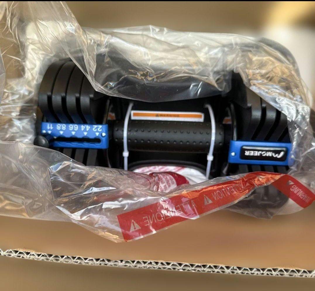 MOJEER ダンベル 可変式 11kg アジャスタブルダンベル 2個セット