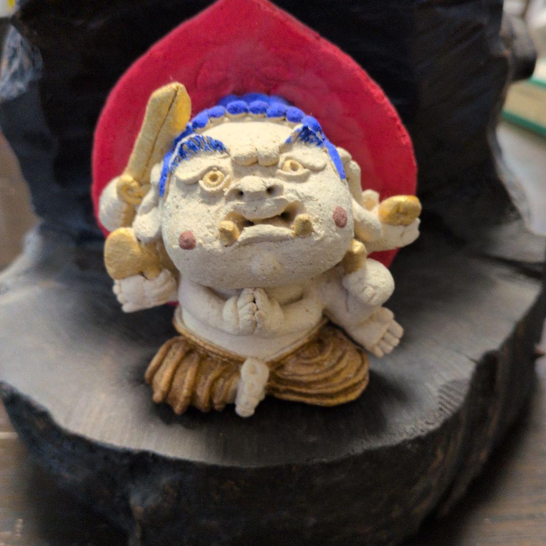 小林牧牛さんの閻魔さんの陶人形