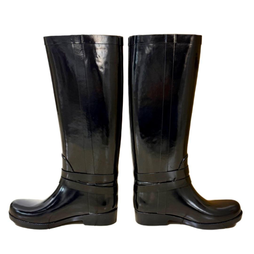 ooo【新品未使用】COACH コーチ レインブーツ 24cm 7ブラック