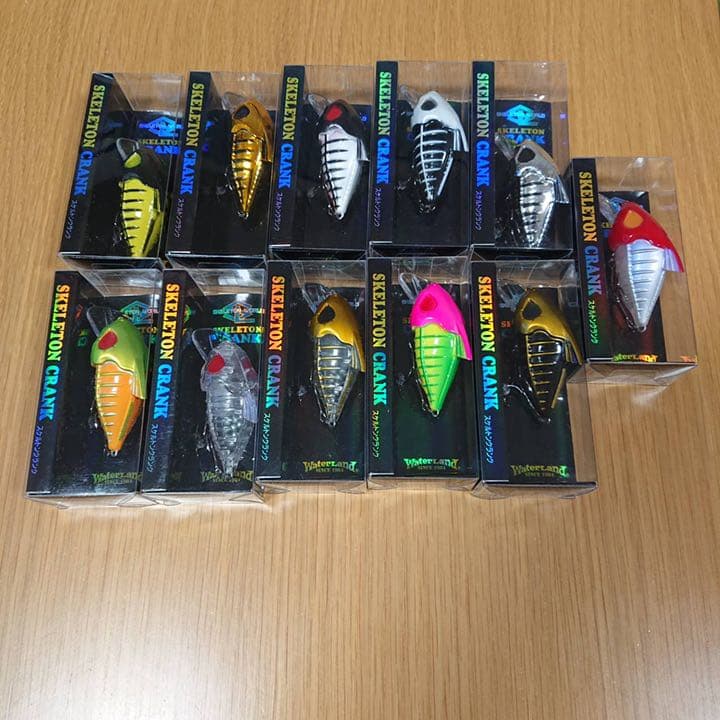 (新品、未使用)ウォーターランド　スケルトンクランク11点セット