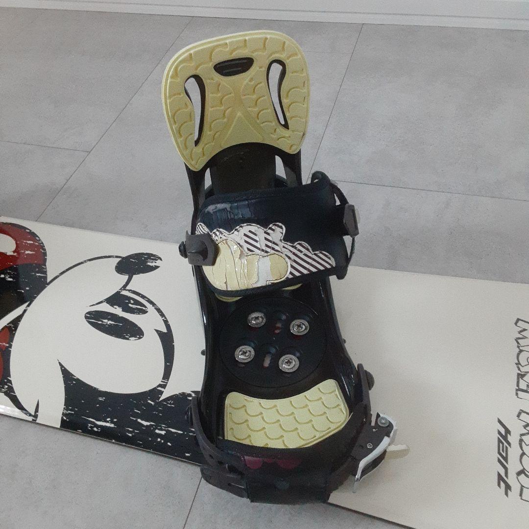 ミッキーマウス Hart スノーボードセット 144 サロモン ビンディング付き