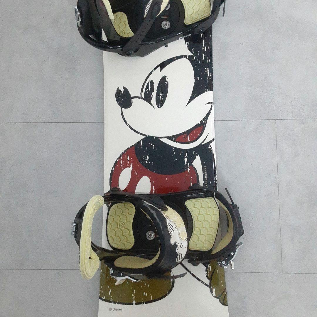 ミッキーマウス Hart スノーボードセット 144 サロモン ビンディング付き