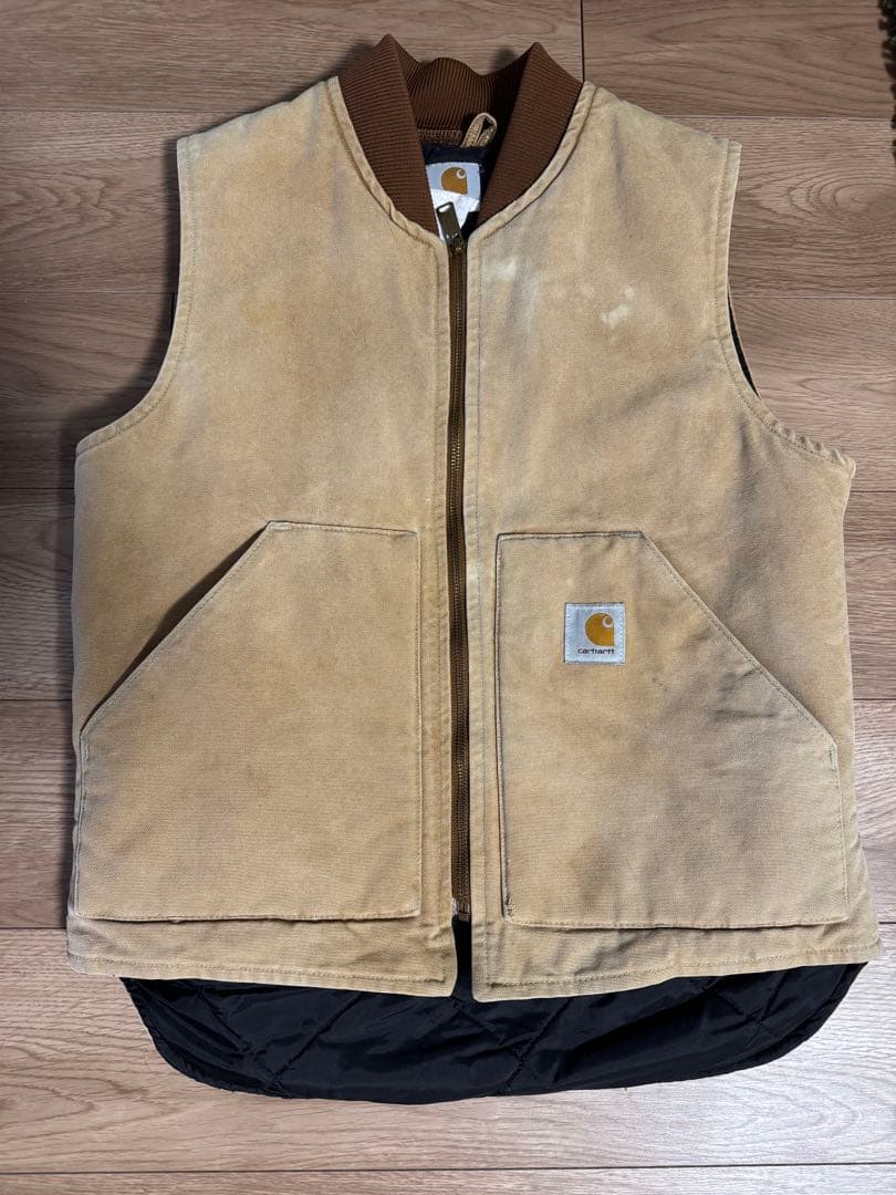 【希少】米国製 Carhartt ダックベスト M ヴィンテージ　＊最低価格