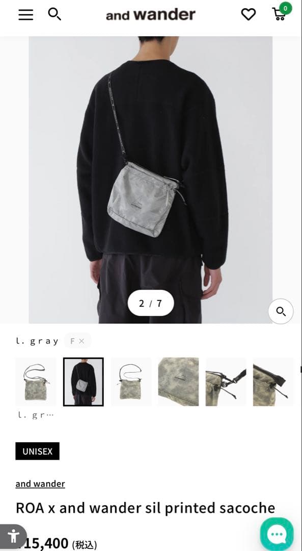 T*様 and wander × ROA sil printed sacoche