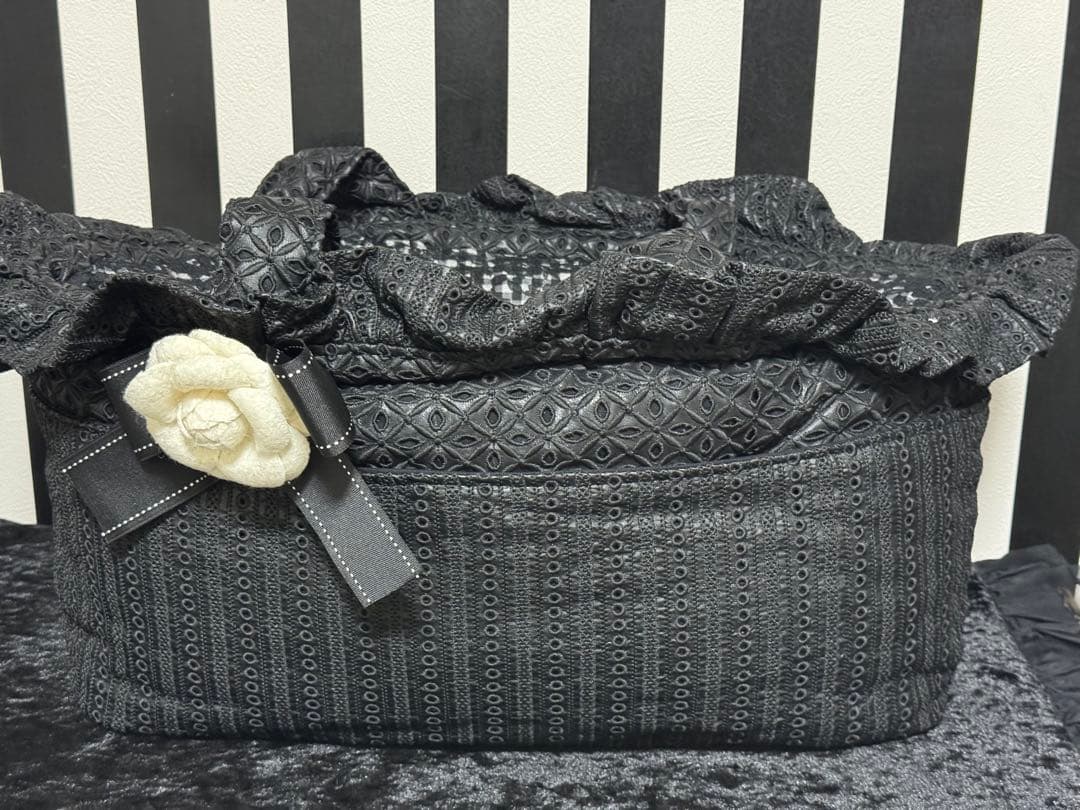 LOuLou29 ルルドヌフ　レザー　レース　ペットキャリーバッグ