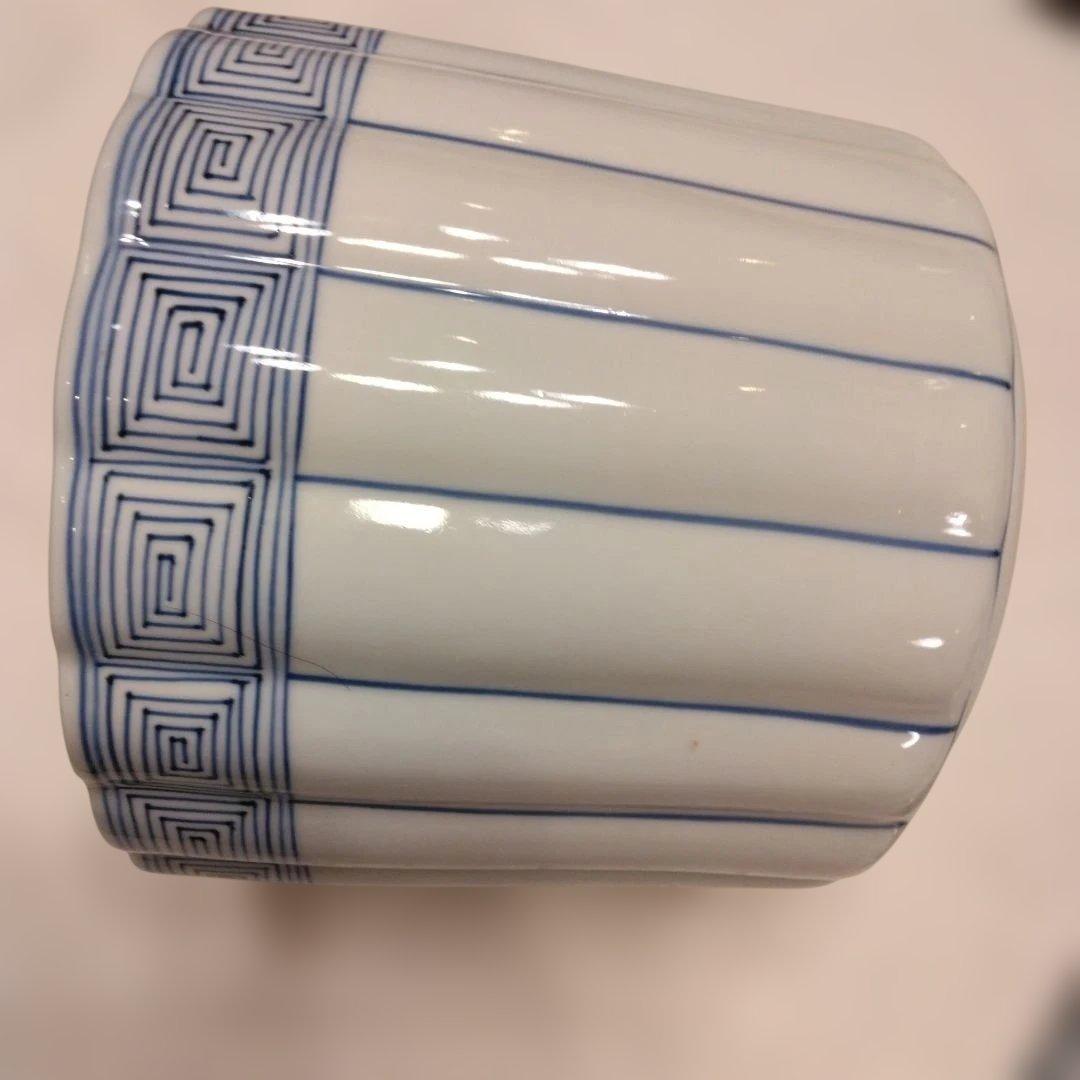 桶川水指 輪花 瓔珞紋 手塚祥堂作 共箱 茶道具