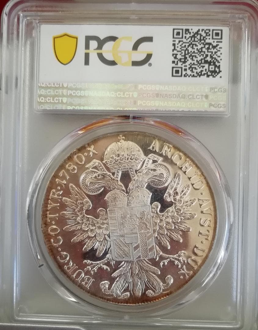 1780 オーストリア PCGS 銀貨 マリアテレジア アンティーク 