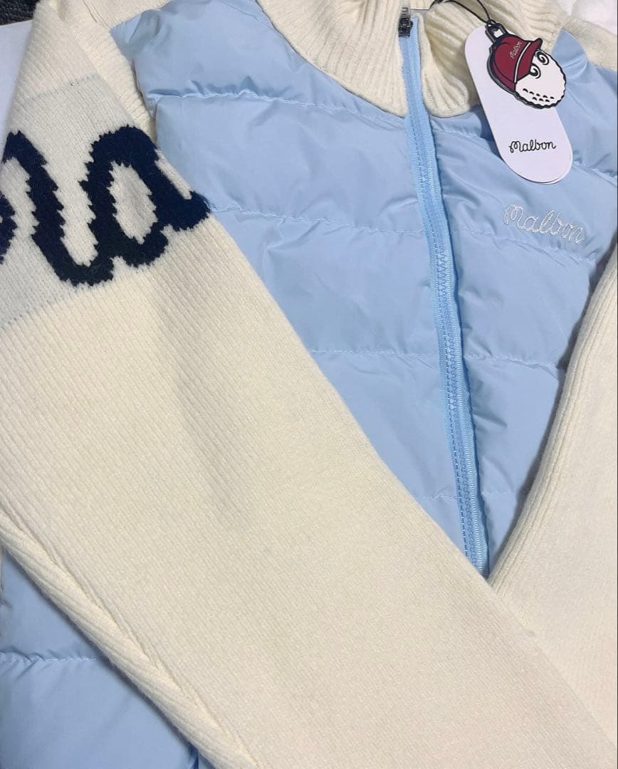 malbongolf ハイネックジップアップダウンカーディガン