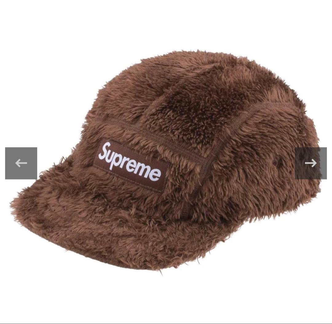 帽子 Suprem Fuzzy Camp Cap Brown