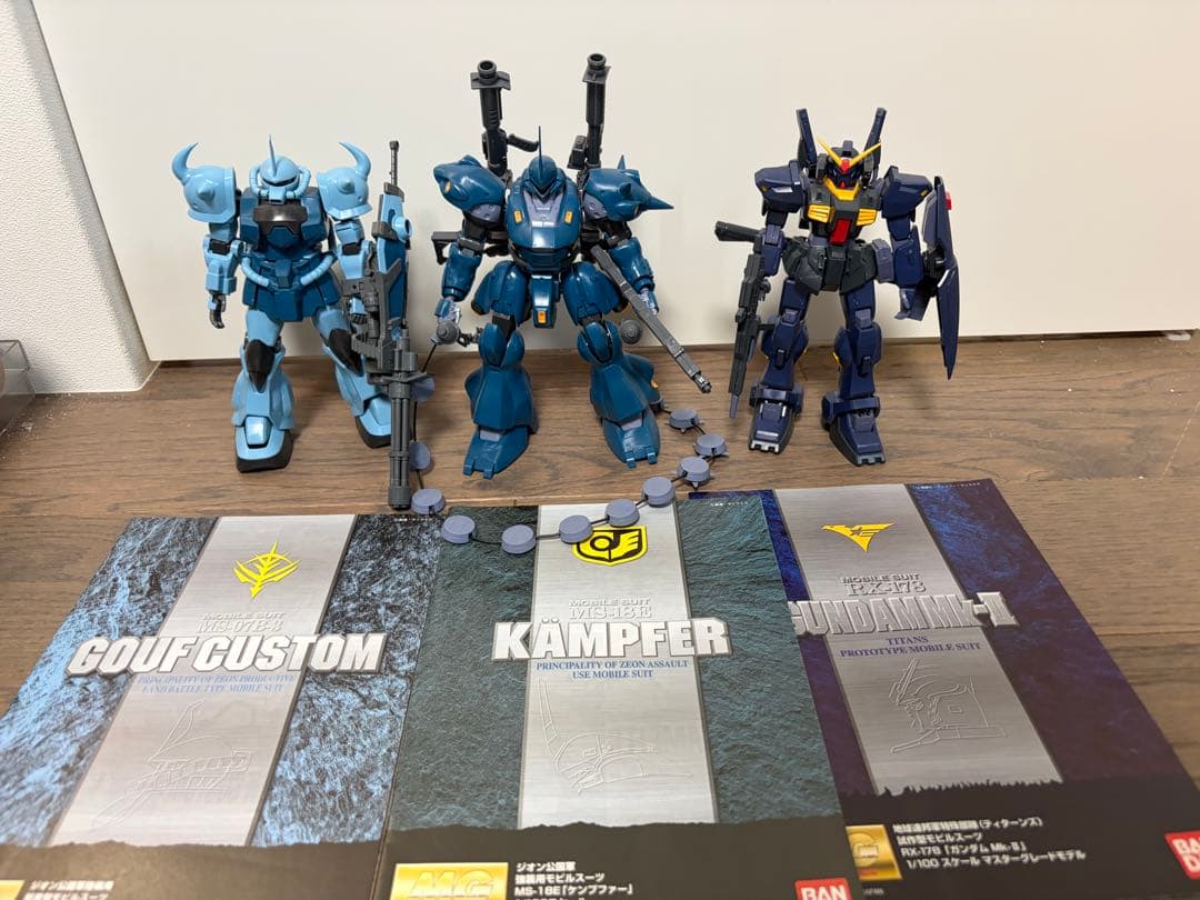 MG グフカスタム、ケンプファー、ガンダムMk-Ⅱ ジャンク