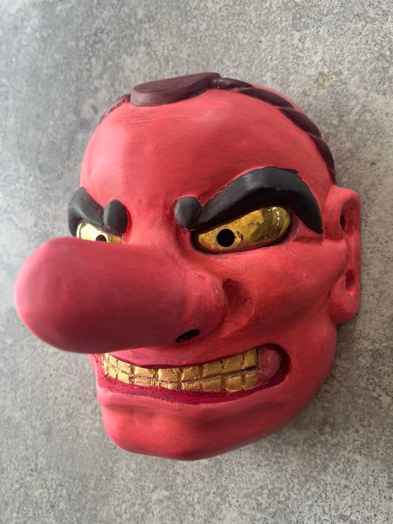 木彫面（天狗さん）