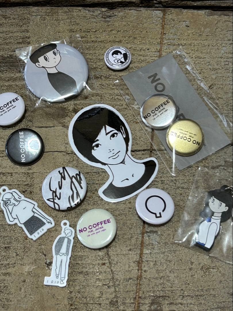 NO COFFEE等　 バッジ・キーホルダーセット