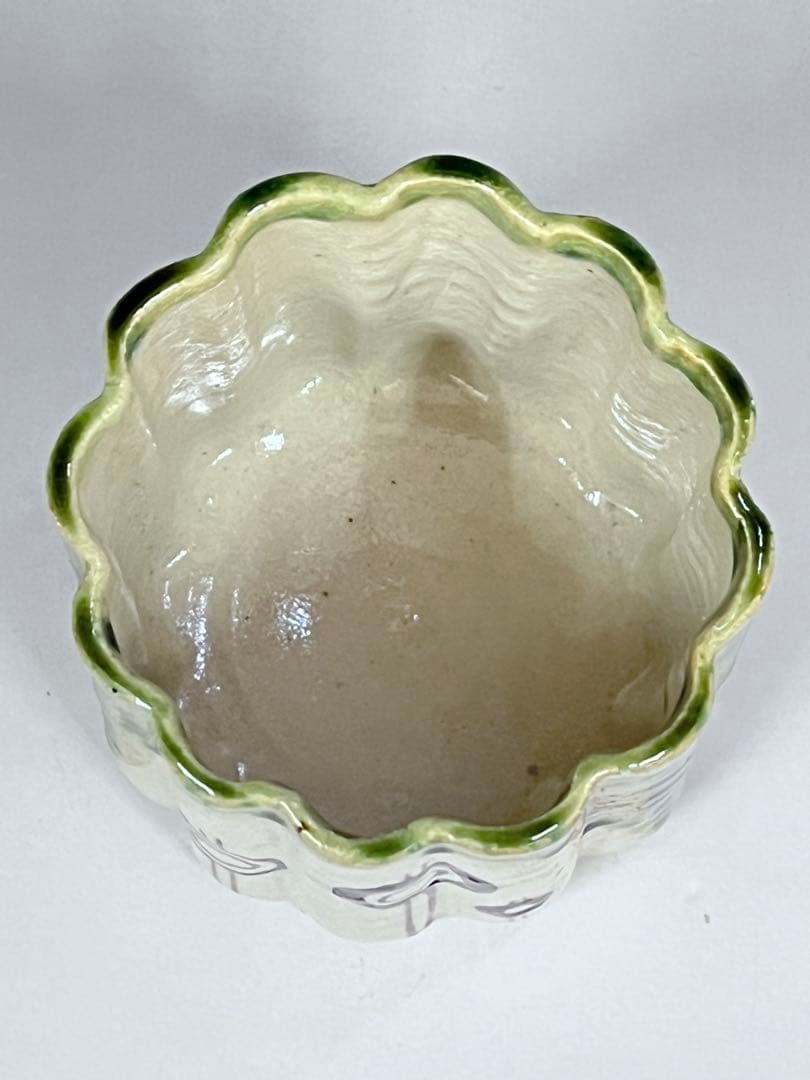 E258 織部　火入　加藤十右衛門　十鳳　茶道具　茶器