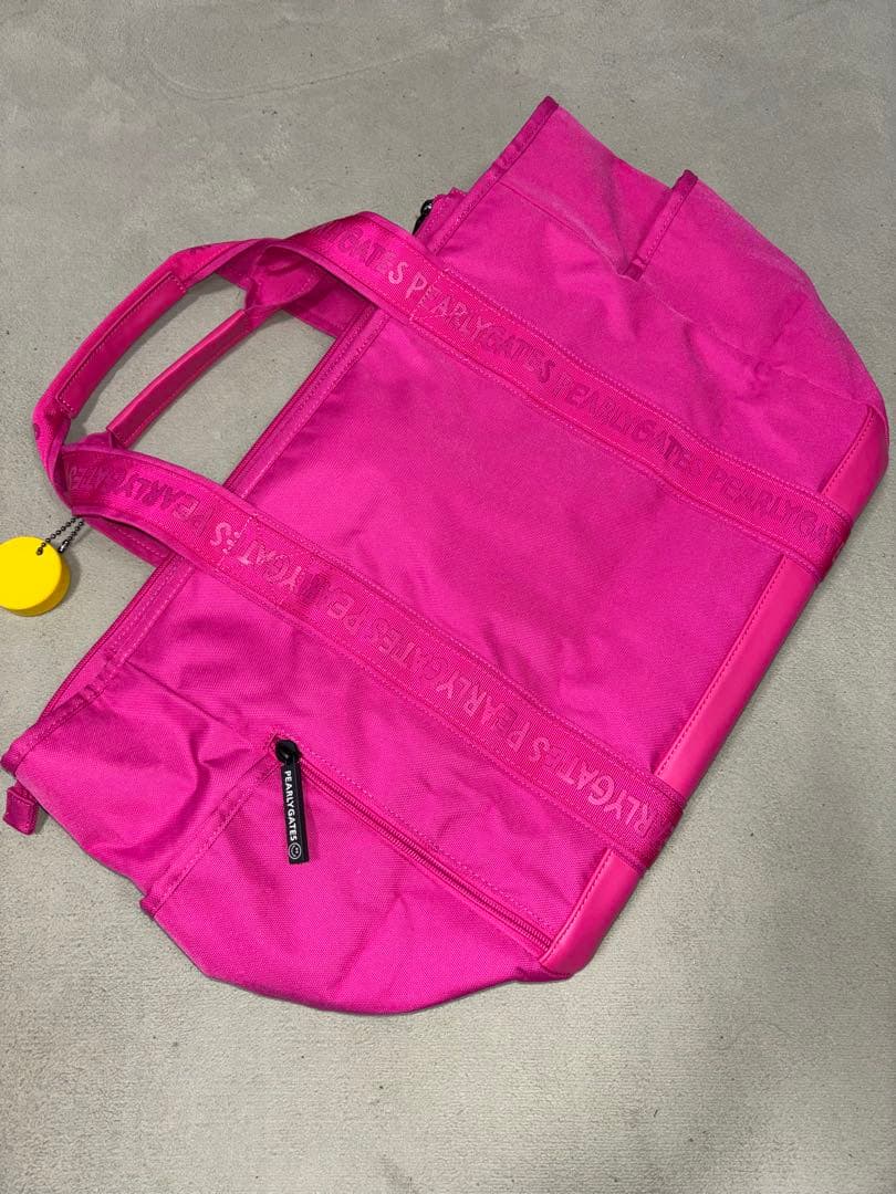 （超美品）パーリーゲイツ、ペイントロゴシリーズ、ロッカーバッグ