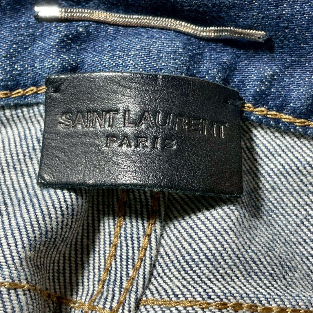 最高級✨SAINT LAURENT PARIS D02 クラッシュデニム エディ
