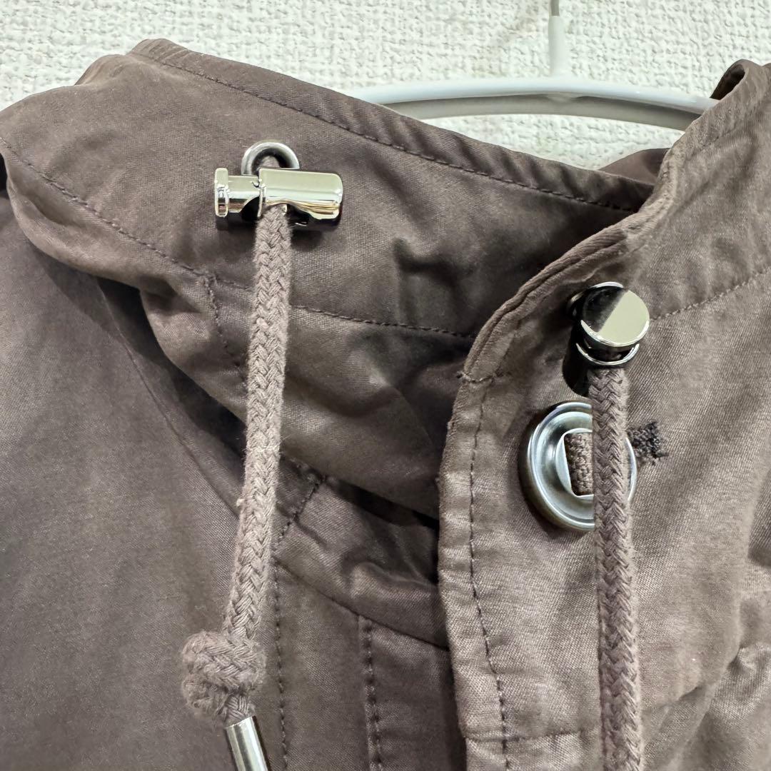 25年モデルcrewre クルーレ ピーチスキンモッズコート ダークブラウン