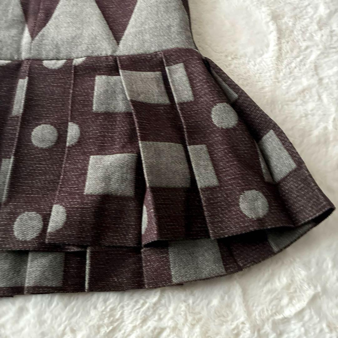 美品 希少✨ヴィヴィアン ウエストウッド 変形 プリーツ ワンピース 総柄