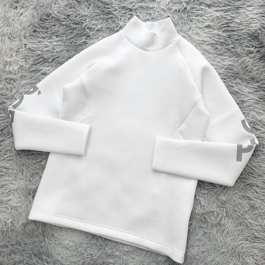 新品　PGG パーリーゲイツ　プルオーバー　ハイネック　カットソー　ホワイト　1