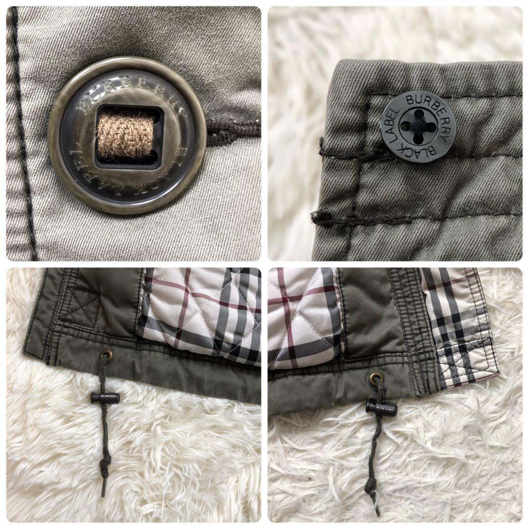 激レアモデル　L バーバリーブラックレーベル ミリタリーモッズコート　3way