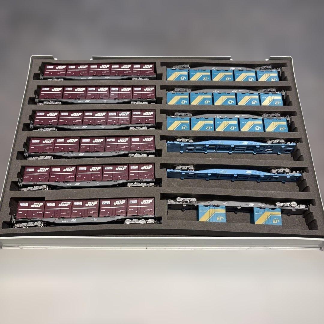 TOMIX KATO コキ104 コキ107 計12両、コンテナ47個、セット