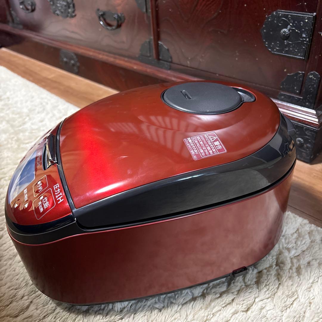 日立【超美品】圧力IH炊飯器 RZ-H10EJ Rメタリックレッド5.5合日本製