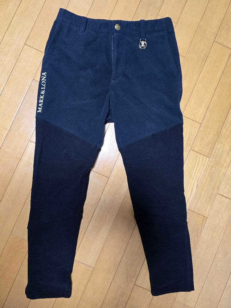 MARK&LONA フリースパンツ　ブラック