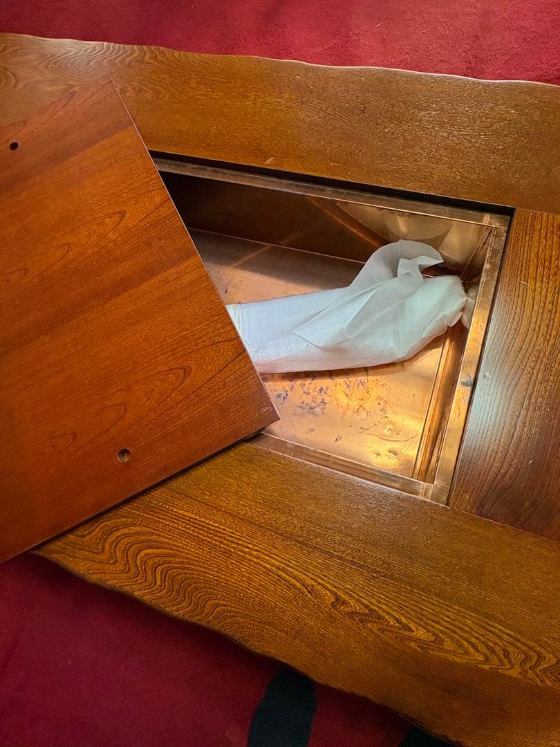 無垢 一枚板 座卓 天然木 ローテーブル 引き取り可