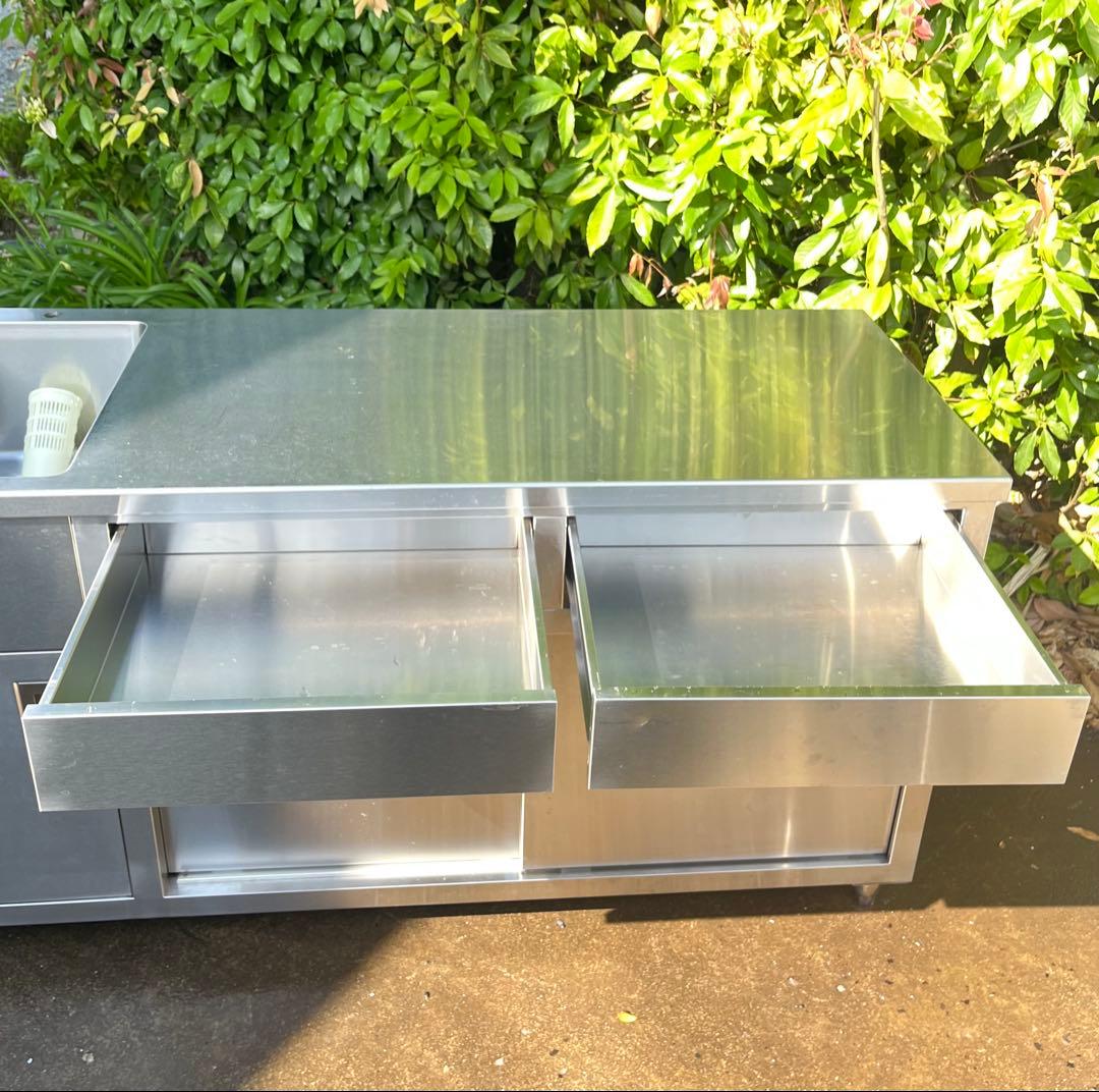 サンタさん ステンレスシンク付き作業台　1500×600×780