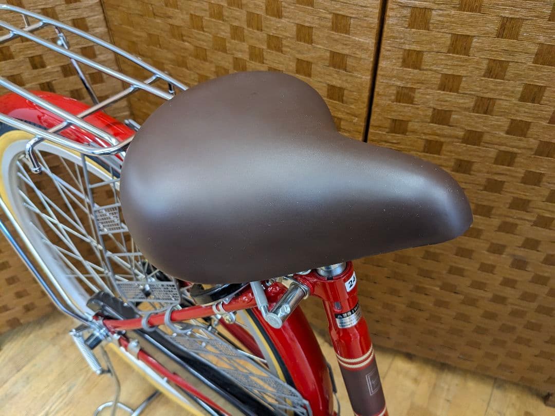 U081 美品　普通自転車　24インチ　レッド