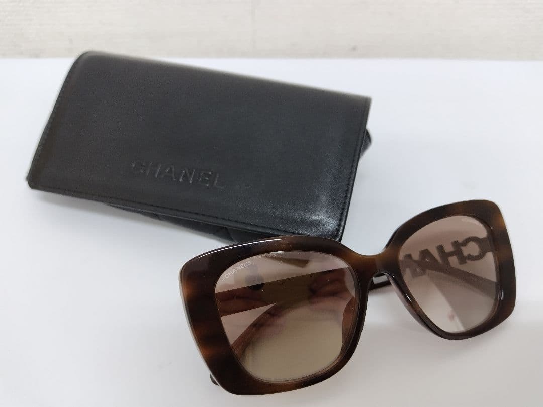 も*わ様 CHANEL ブラウン サングラス　ケース付